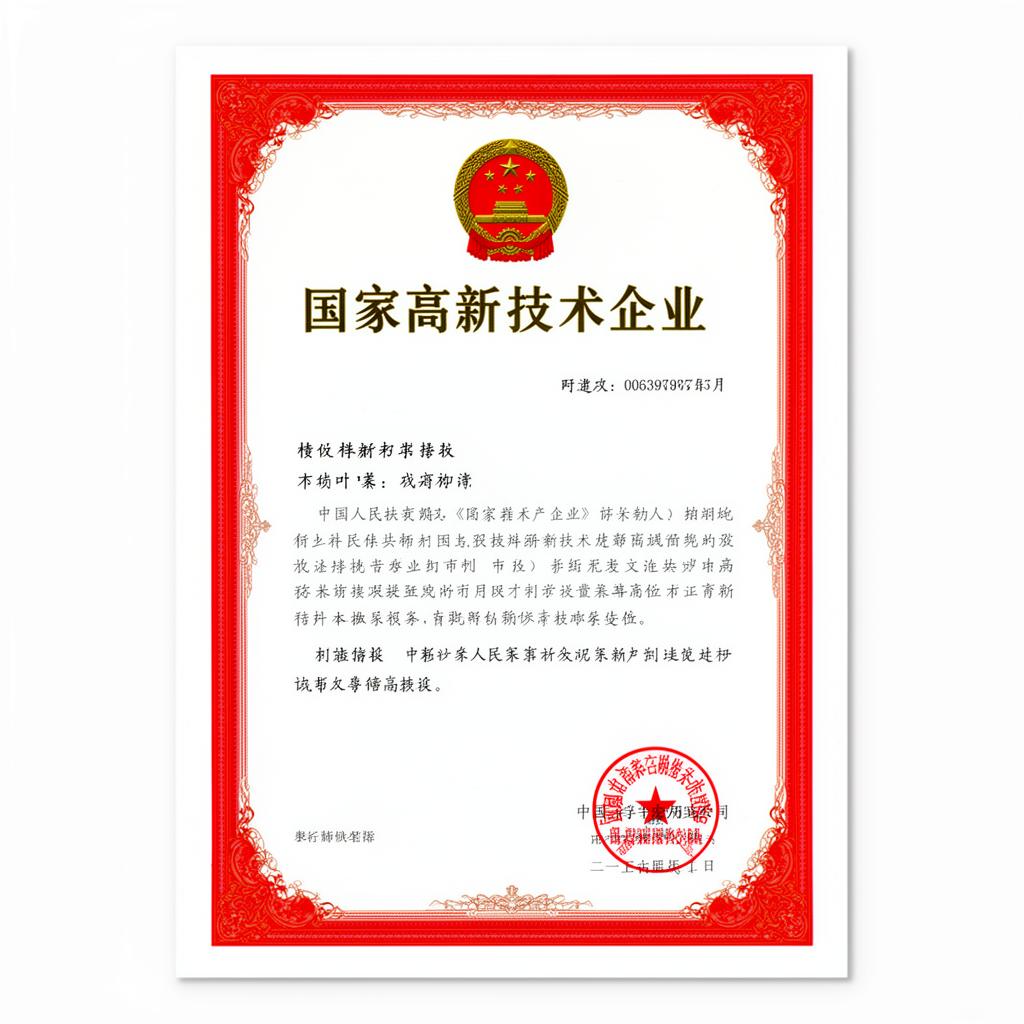 National High-Tech Enterprise